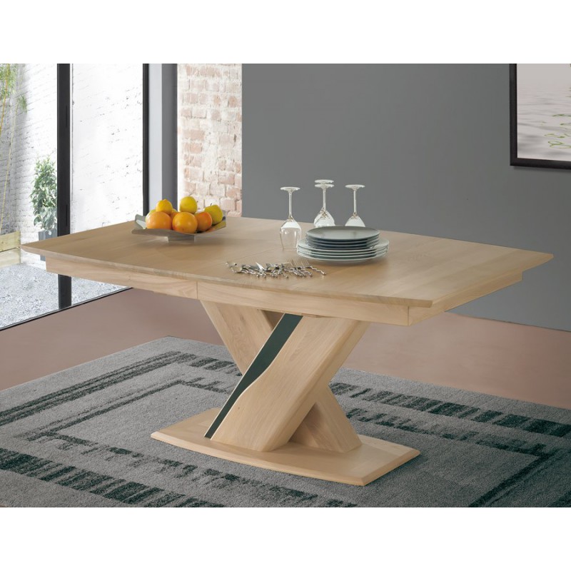 Table tonneau plateau bois - Ceram