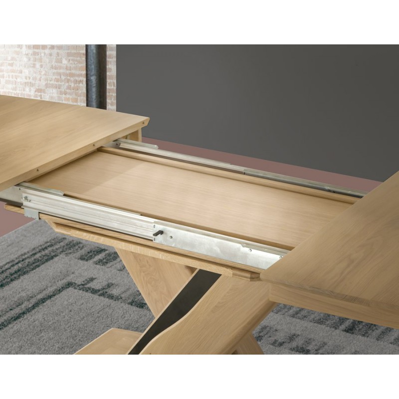 Table tonneau plateau bois - Ceram