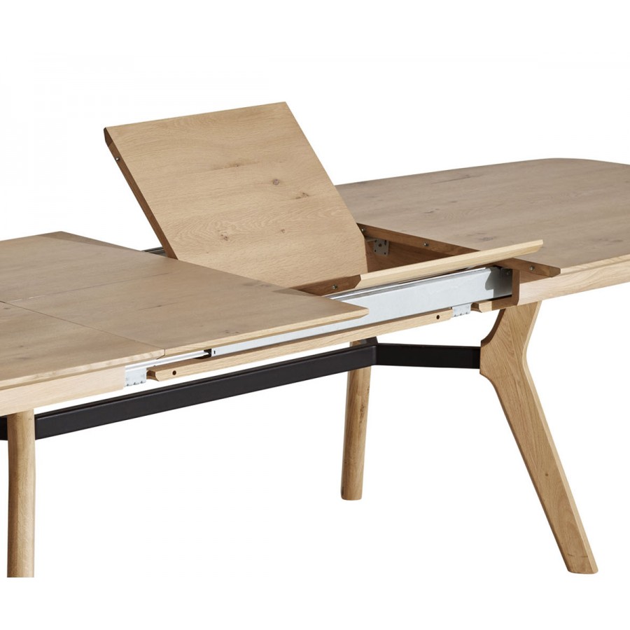 TABLE DE SÉJOUR EDEN CHÊNE ET MÉTAL 4