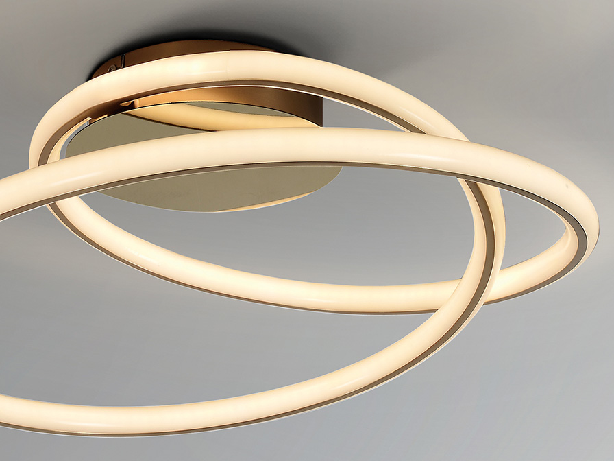 TUBE – Plafonnier doré Ø 52 – Image 3