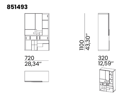 Module mural WEMBLEY F30 – Animovel – Meubles Leclerc Lodève