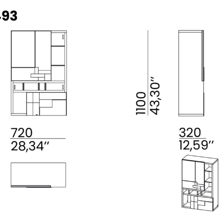 Module mural WEMBLEY F30 – Animovel – Meubles Leclerc Lodève