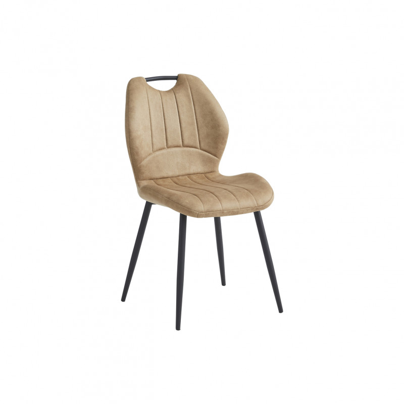 Chaise 1781 camel – Ascot – Meubles Leclerc Lodève
