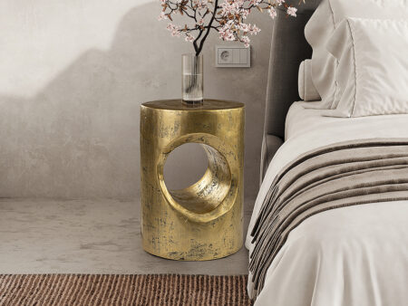 HOLE – Table d’appoint dorée