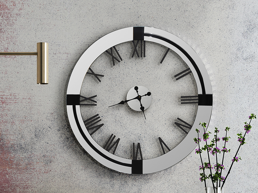 KAIROS – Horloge murale miroir Ø 88