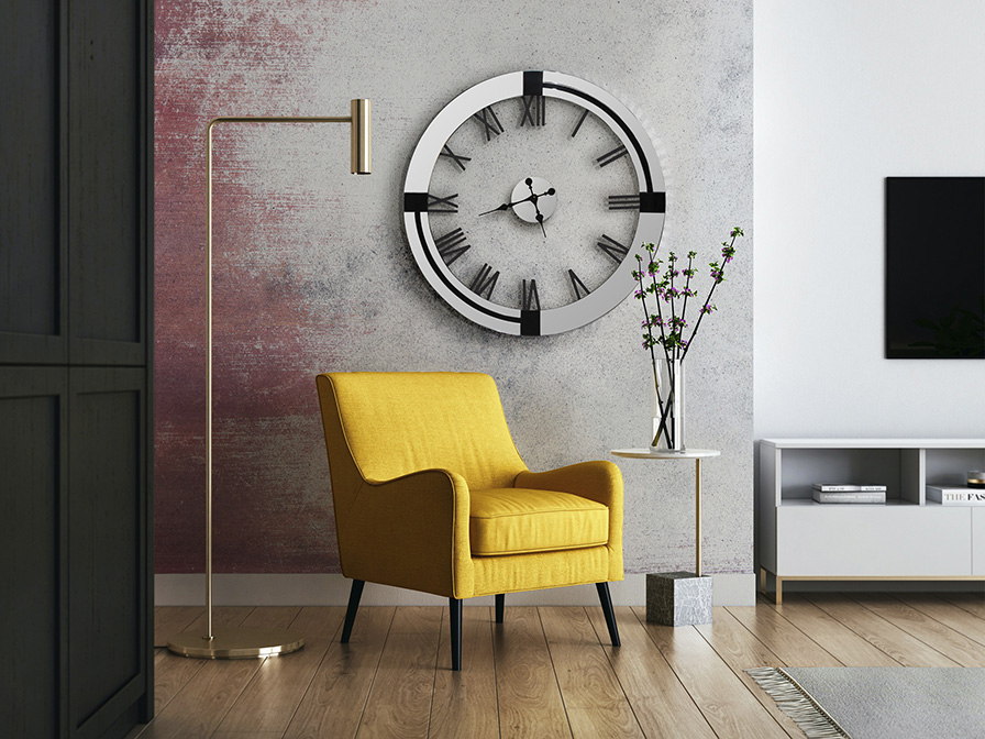 KAIROS – Horloge murale miroir Ø 88 – Image 2
