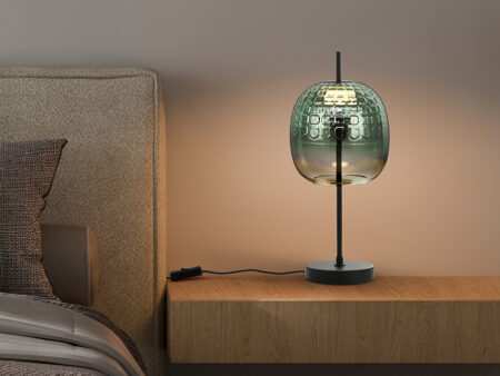 MARES – Lampe à poser verre vert