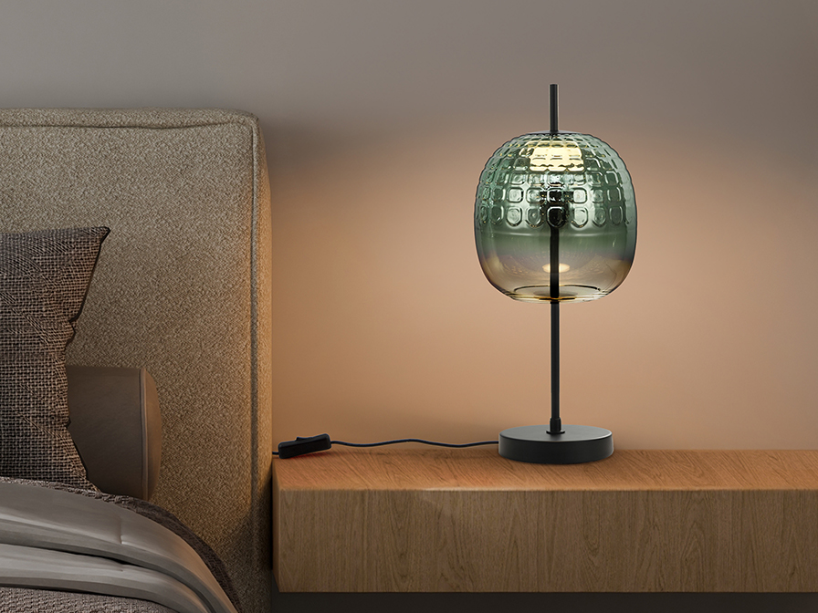 MARES – Lampe à poser verre vert