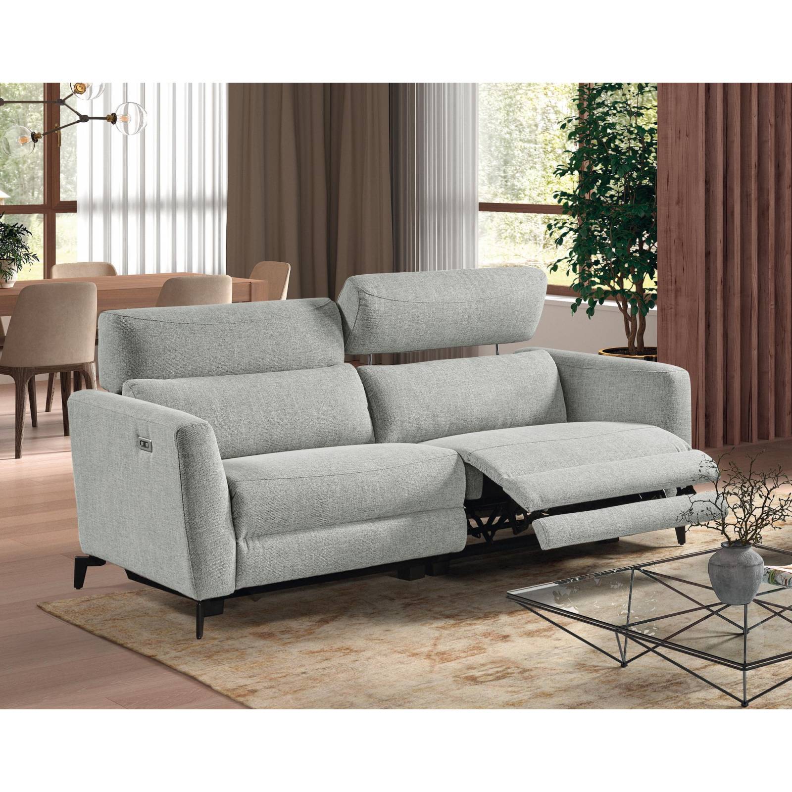 Canapé relax électrique BOMBAY 3 places – Chitra – Meubles Leclerc Lodève