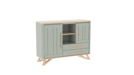 ALVA – Meuble d'appui 2 portes 1 tiroir 1 niche (AL921A)