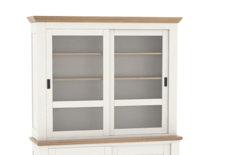 ROMANCE – Grand haut de vitrine 2 corps, 2 portes coulissantes (RO520HGM)