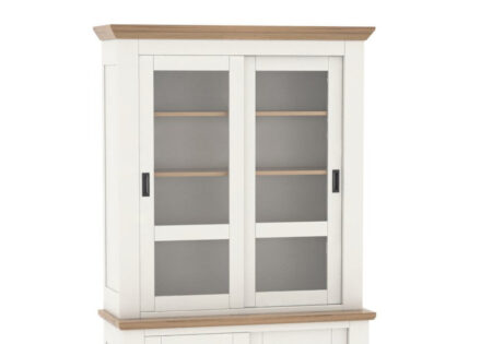 ROMANCE – Petit haut de vitrine 2 corps, 2 portes coulissantes (RO520HPM)