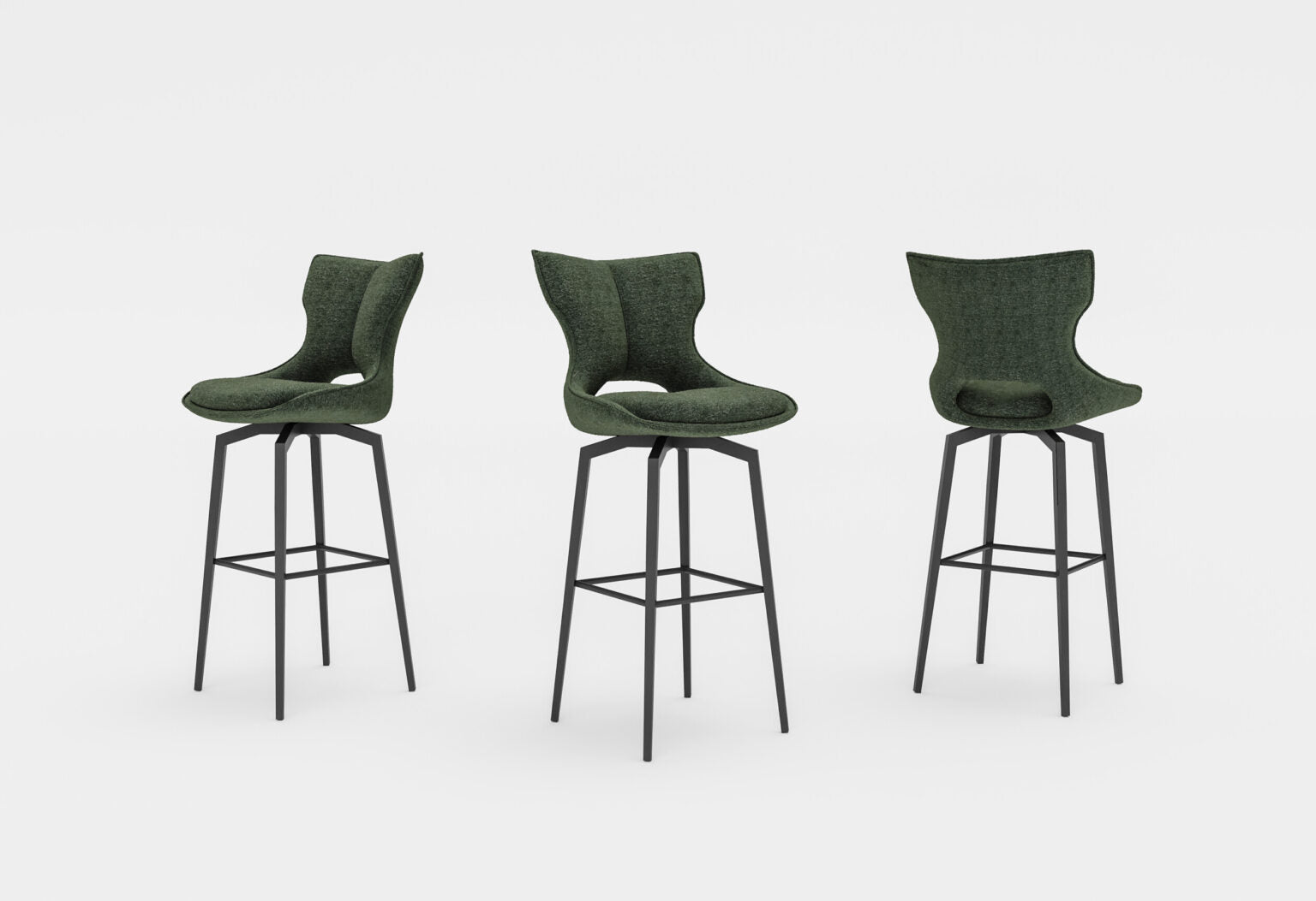 Chaise de bar pivotante CAMILLE – Lievens – Meubles Leclerc Lodève