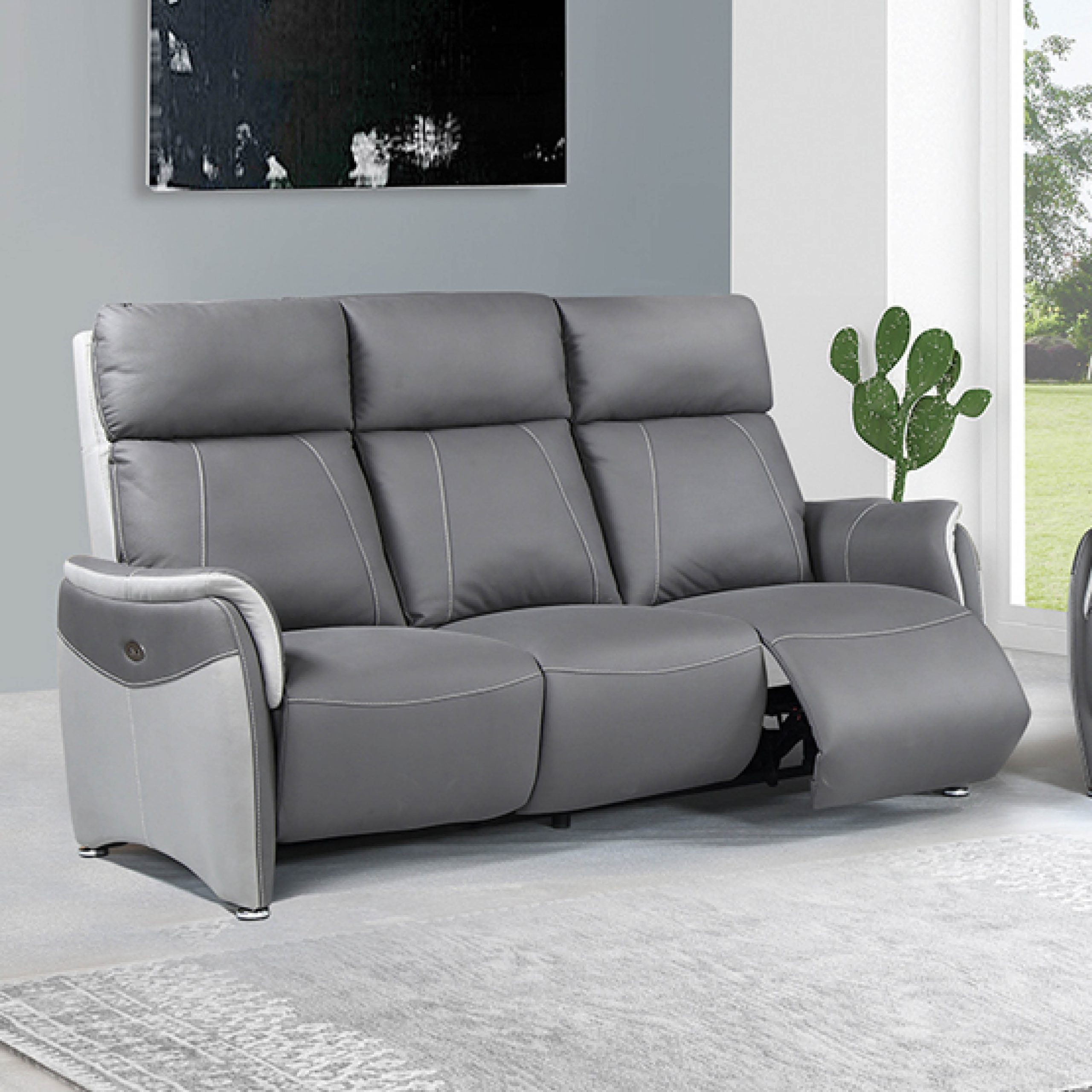 Canapé relax électrique COMPLICE 3 places – Centrelec – Meubles Leclerc Lodève