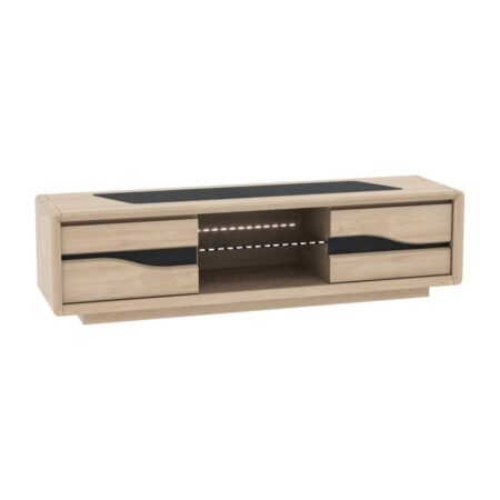 CERAM – Meuble TV 2 portes coulissantes et 1 niche (CE820N)