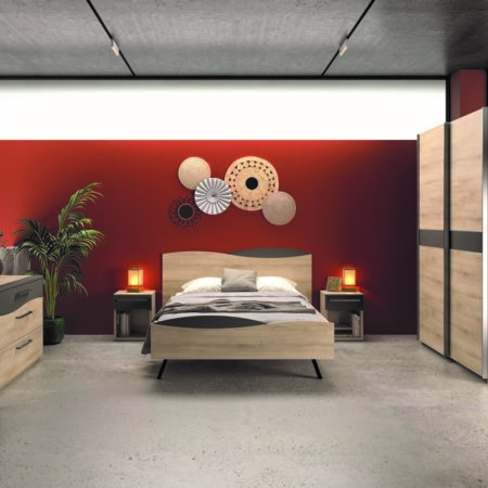 Lit WAVE 160x200 – Minet – Meubles Leclerc Lodève