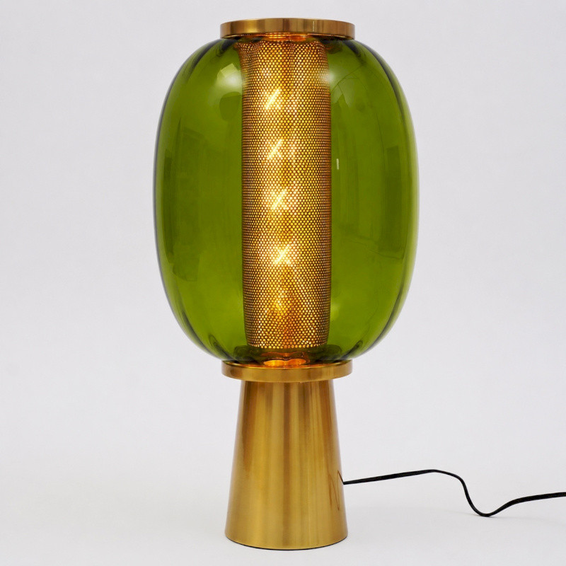 MARCO – Lampe ovale en verre vert – Image 2