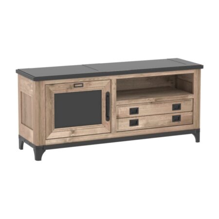INDUS – Meuble TV 1 porte 1 tiroir 1 niche (IN811)