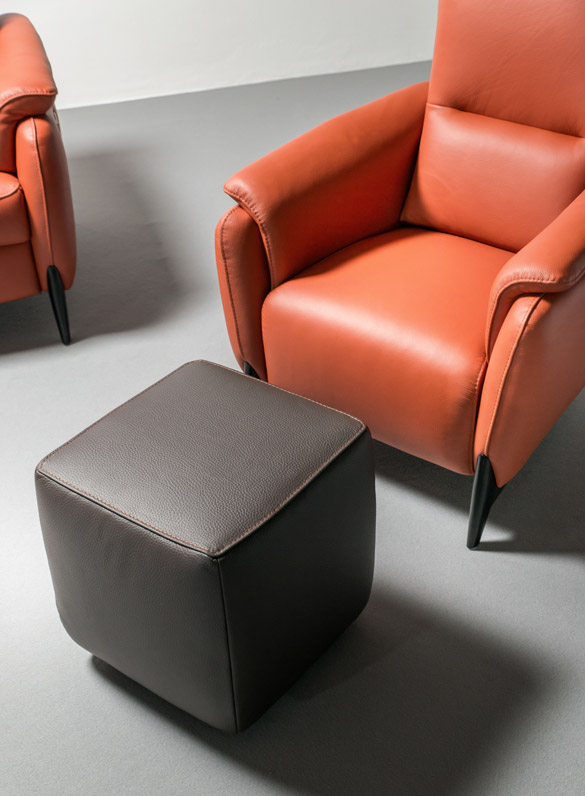 DENIS – Fauteuil relax électrique cuir – Meubles Leclerc Lodève
