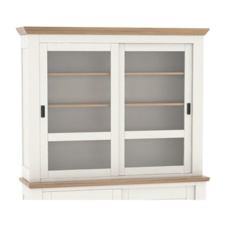 ROMANCE – Grand haut de vitrine 2 corps, 2 portes coulissantes (RO520HGM)