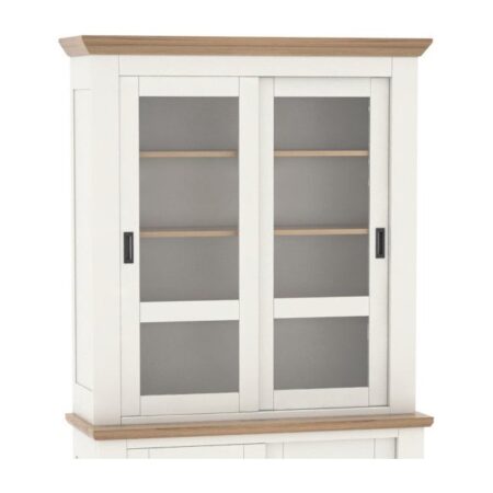 ROMANCE – Petit haut de vitrine 2 corps, 2 portes coulissantes (RO520HPM)
