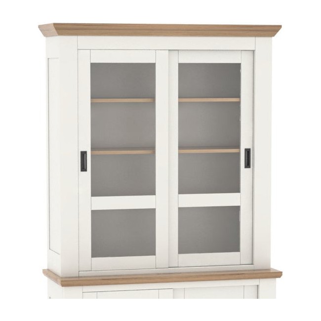 ROMANCE – Petit haut de vitrine 2 corps, 2 portes coulissantes (RO520HPM)