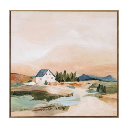Tableau paysage cadre bois 80 x 80 cm – Socadis (TA7188)